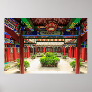 Affiche Petit temple d'oie sauvage, Chine
