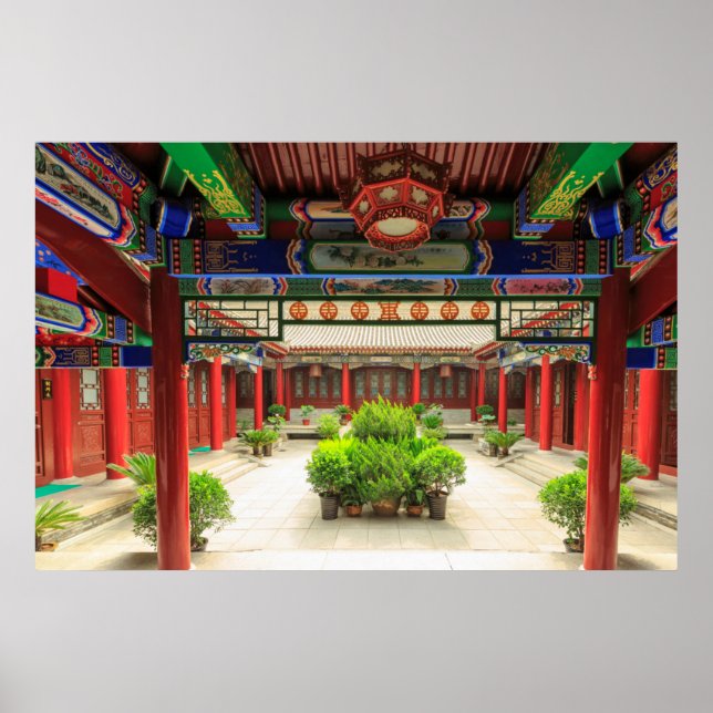 Affiche Petit temple d'oie sauvage, Chine (Devant)