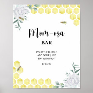 Affiche Petite Abeille \ Barre Mom-osa