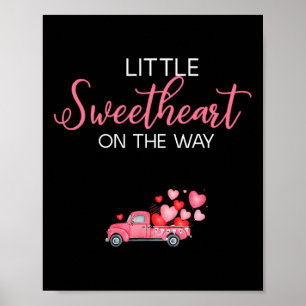 Affiche Petite Amour Sur Le Chemin Pink Valentine Party