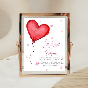 Affiche Petite amoureuse Red Valentine Late Night Diapos
