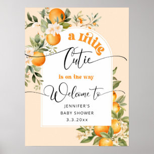 Affiche Petite attention en chemin accueil baby shower