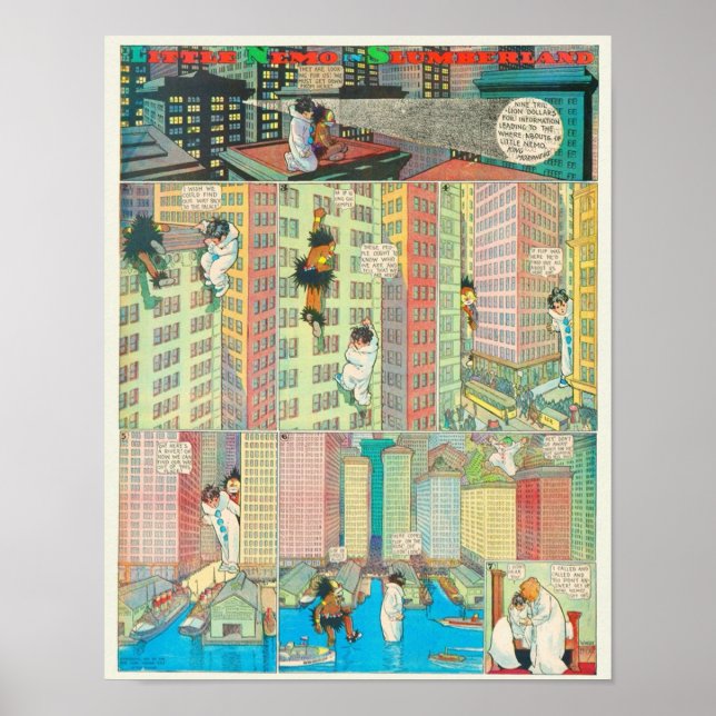 Affiche Petite bande dessinée Vintage Nemo (Devant)