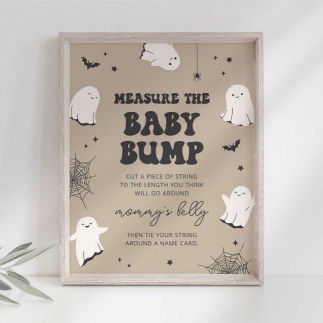 Affiche Petite Boo Mesurez le Ventre de Bébé Panneau pour  (Créateur téléchargé)