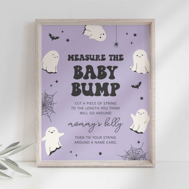 Affiche Petite Boo Mesurez le Ventre de Bébé Panneau pour  (Créateur téléchargé)