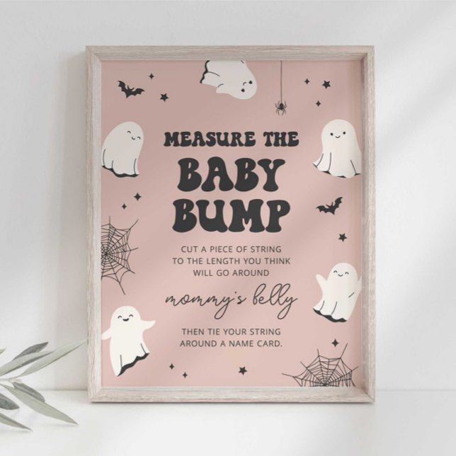 Affiche Petite Boo Mesurez le Ventre de Bébé Panneau pour  (Créateur téléchargé)