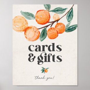 Affiche petite carte baby shower et signe cadeau