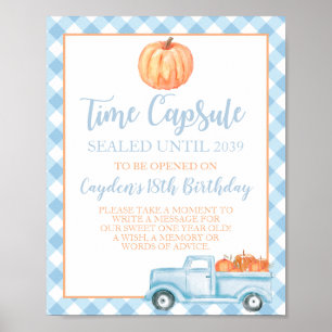 Affiche Petite citrouille bleue capsule temporelle 1er ann