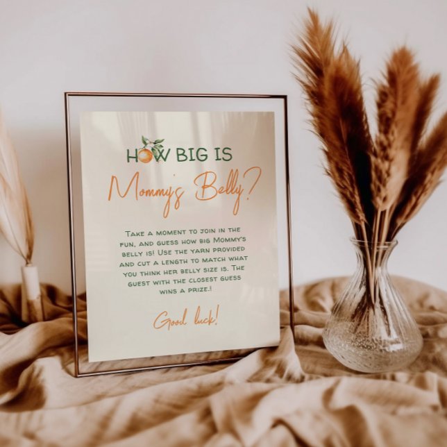 Affiche Petite Cutie Citrus Quelle est la taille du ventre (Créateur téléchargé)