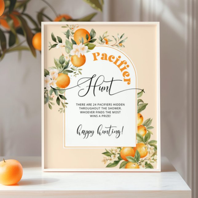 Affiche Petite cutie Pacifique chasse baby shower jeu (Créateur téléchargé)