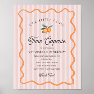 Affiche Petite Cutie rose Citrus Anniversaire Capsule