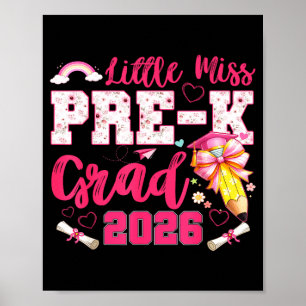 Affiche Petite demoiselle diplômée de la maternelle 2026 c