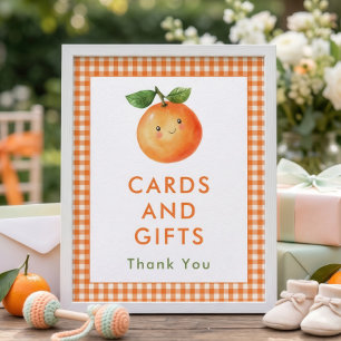Affiche Petite Douceur Gingham Cartes Cadeaux Panneau Baby