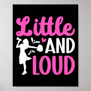 Affiche Petite et forte pom-pom girl cheerleading cheer