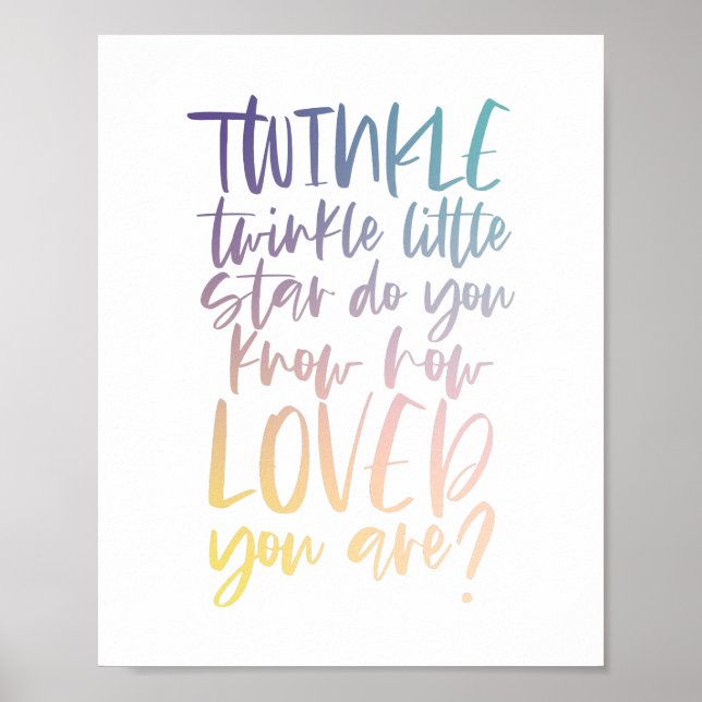 Affiche Petite étoile scintillante (Devant)