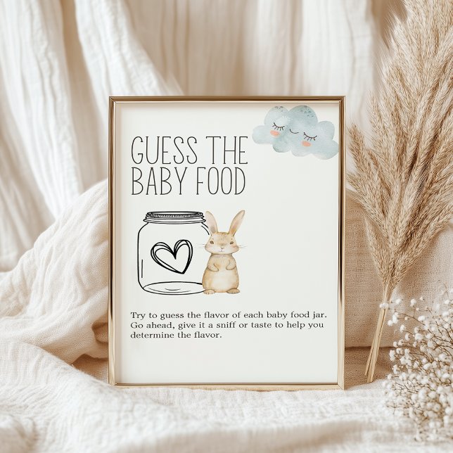 Affiche Petite ferme AminalBébé Douche Guess Baby Food Sig (Créateur téléchargé)