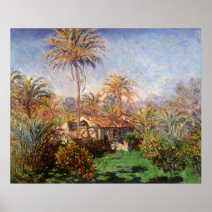 Affiche Petite ferme rurale à Bordighera par Claude Monet