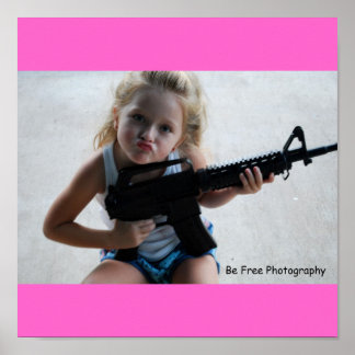 Affiche Petite fille Badass