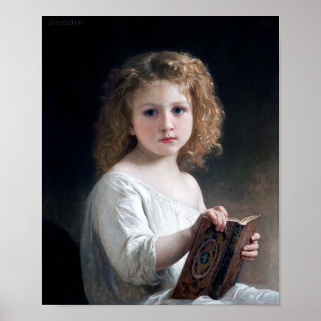 Affiche Petite fille, Bouguereau (Devant)