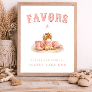 Affiche Petite fille cowgirl idées de cadeaux pour une bab