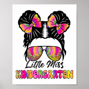 Affiche Petite Fille de Maternelle Chignon Décoiffé Retour