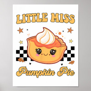 Affiche Petite fille de Thanksgiving Little Miss Pumpkin P