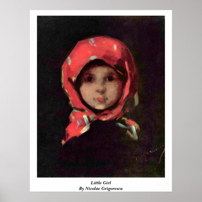 Affiche Petite Fille Par Nicolae Grigorescu (Devant)
