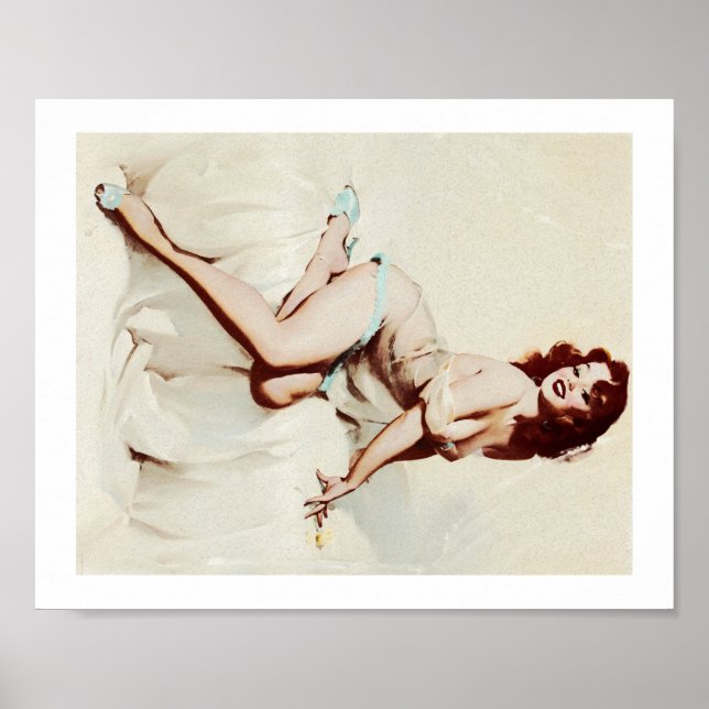 Affiche Petite fille vintage (Devant)