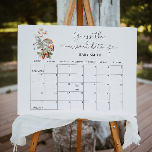 Affiche Petite forêt d'automne de champignons Devinez la d