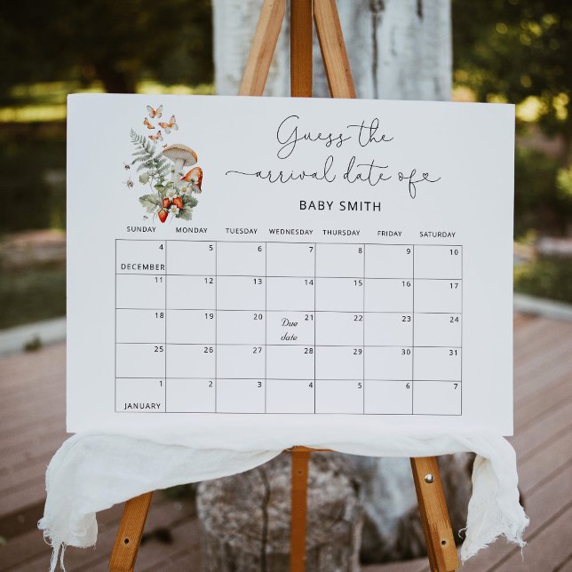 Affiche Petite forêt d'automne de champignons Devinez la d (Créateur téléchargé)