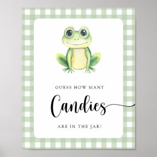 Affiche Petite grenouille - devinez combien de bonbons