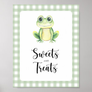 Affiche Petite grenouille - fête prénatale pour bébé frian