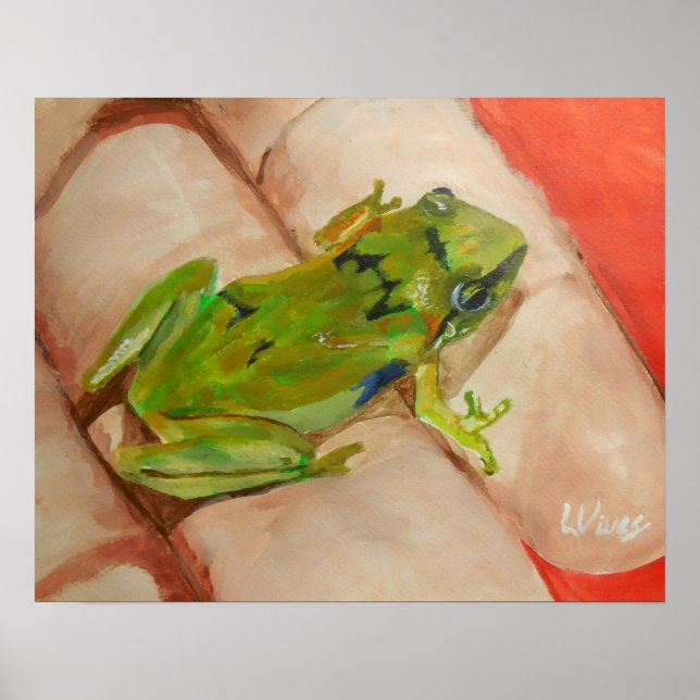 Affiche Petite grenouille tropicale (Devant)