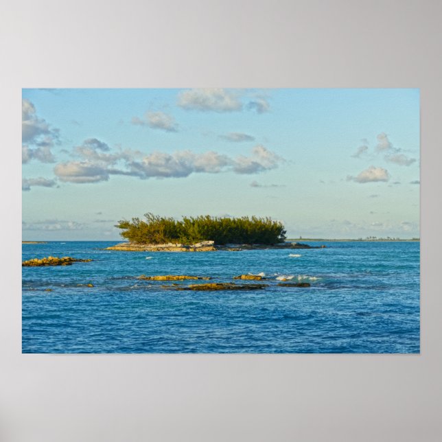 Affiche Petite île aux Bahamas (Devant)