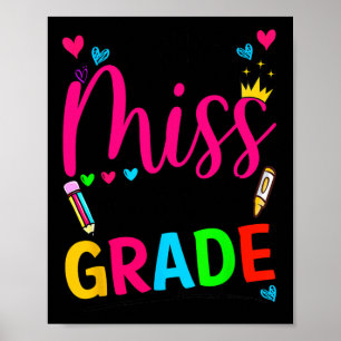 Affiche Petite Mademoiselle Deuxième Année de Primaire Ret