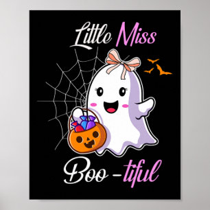 Affiche Petite Miss Boo tiful Drôle Mignonne Costume Hallo