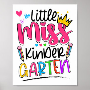 Affiche Petite Miss Chemise de maternelle Ck à l'école Kin