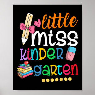 Affiche Petite Miss maternelle Pour Enfants Filles Ck À Sc
