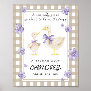 Affiche Petite oie - devinez combien de bonbons