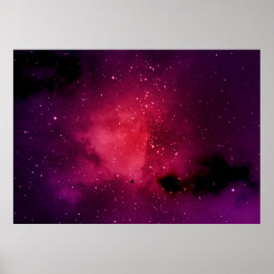 Affiche Petite partie d'un champ d'étoiles infini de l'esp