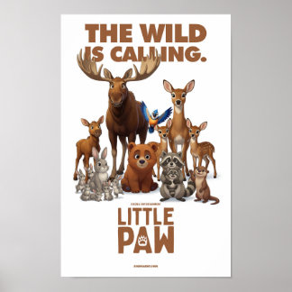 Affiche Petite Patte "La nature appelle"
