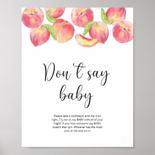 Affiche Petite pêche Ne dis pas bébé