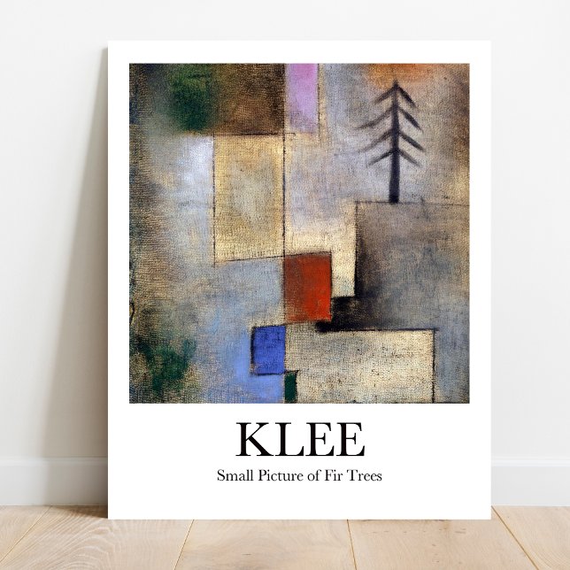 Affiche Petite photo de Fir Trees par Paul Klee (Klee's captivating "Small Picture of Fir Trees"! Own this iconic abstract masterpiece.)
