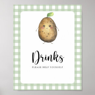 Affiche Petite pomme de terre - Boissons, servez-vous