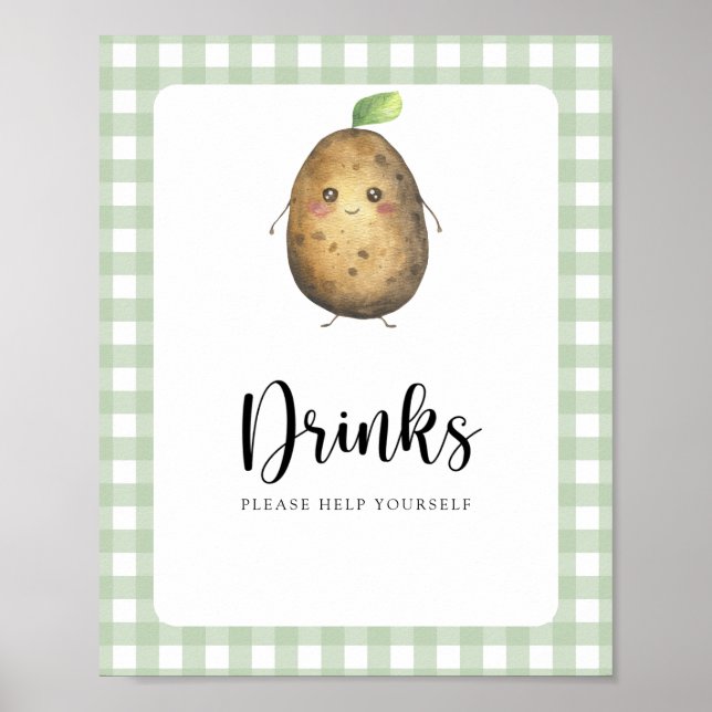 Affiche Petite pomme de terre - Boissons vous aider (Devant)