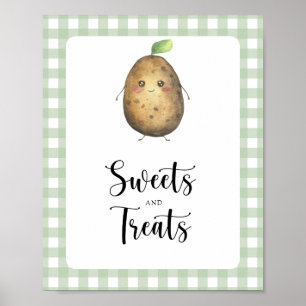Affiche Petite pomme de terre - bonbons et friandises baby