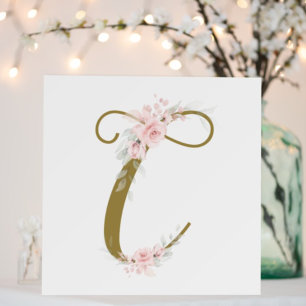 Affiche Petite pouponnière de douche initiale de Miss Flor