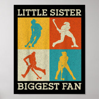 Affiche Petite soeur de hockey sur gazon plus grand fan