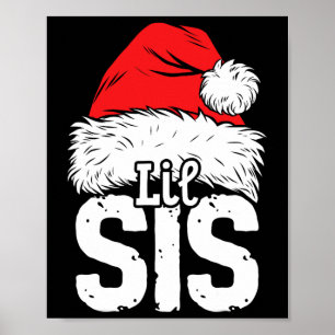Affiche Petite Soeur Père Noël Famille de Noël Corresponda