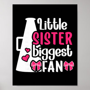 Affiche Petite sœur pom-pom girl sœur d'une pom-pom girl s